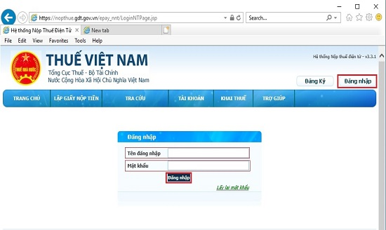 Lập giấy nộp thuế môn bài 2022 qua mạng