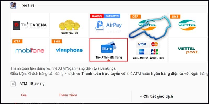 thanh toán qua ngân hàng
