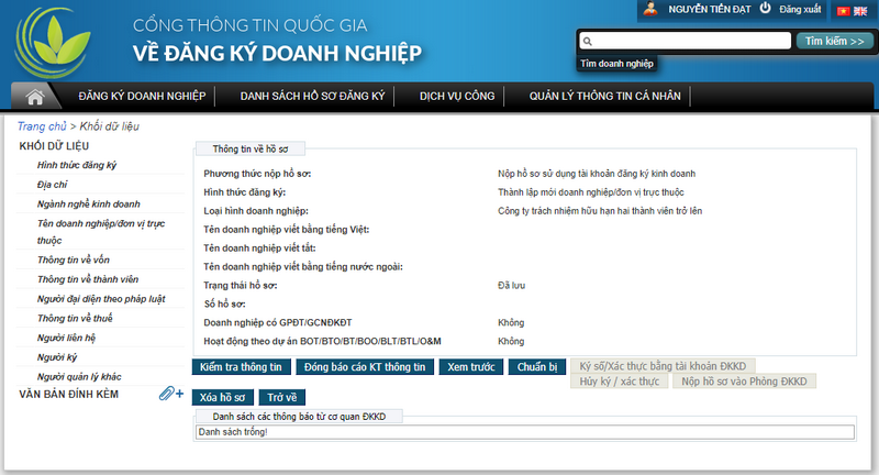 Cách đăng ký giấy phép kinh doanh online