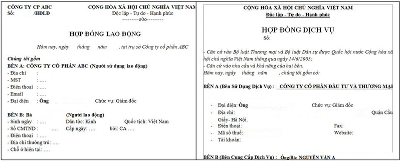 Khái niệm về hợp đồng dịch vụ kế toán?