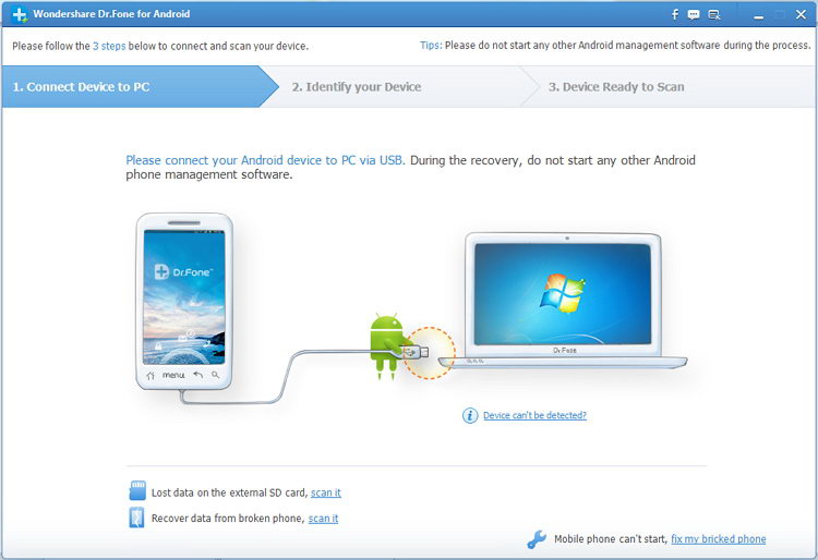 Phần mềm dr.fone - Recover